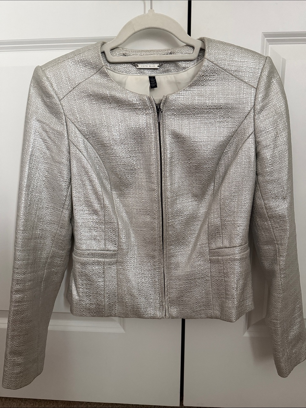 Chic Women's Silver Blazer